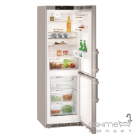 Двухкамерный холодильник с нижней морозилкой Liebherr CNef 4335 серебристый