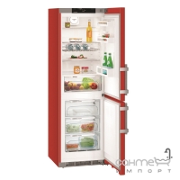 Двухкамерный холодильник с нижней морозилкой Liebherr CNfr 4335 красный