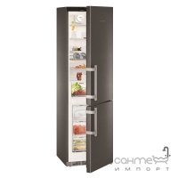 Двокамерний холодильник із нижньою морозилкою Liebherr CNbs 4835 чорний метал