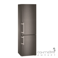 Двокамерний холодильник із нижньою морозилкою Liebherr CNbs 4835 чорний метал