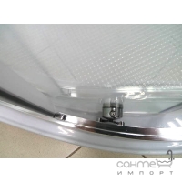 Полукруглая душевая кабина Veronis KN-3-100 профиль сатин, стекло прозрачное
