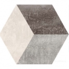 Шестиугольная плитка, декор 32x37 Goldencer Concrex Decor Cube