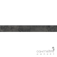 Плинтус 7,2x59,8 Opoczno Grand Concrete Quenos GRAPHITE STEPTREAD Темно-Серый Матовый