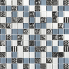 Мозаика 30x30 Grand Kerama Микс Серый Белый Платина с Рисунком 2355