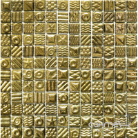 Мозаика 30x30 Grand Kerama Моно Золото с Рисунком 2252