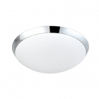 Светильник потолочный для ванной комнаты Azzardo Rita AZ1307 IP54 хром, белое стекло