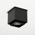 Точечный светильник накладной Shilo Kazo 1107 современный, черный, металл