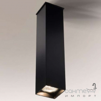 Точечный светильник накладной Shilo Toda 1103 современный, черный, металл