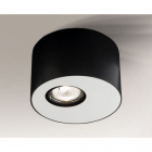 Точечный светильник накладной Shilo Toki 1122 современный, черный, белый, сталь, алюминий