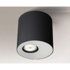 Точечный светильник накладной Shilo Toki 1123 современный, черный, белый, сталь, алюминий
