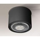 Точечный светильник накладной Shilo Miki 1117 современный, черный, сталь, алюминий