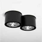 Точечный светильник накладной Shilo Miki 1118 современный, черный, сталь, алюминий