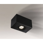 Точечный светильник накладной Shilo Seto H 1214 современный, черный, сталь, алюминий