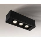 Точечный светильник накладной Shilo Seto 1138 современный, черный, сталь, алюминий