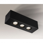Точечный светильник накладной Shilo Seto H 1216 современный, черный, сталь, алюминий