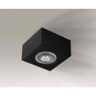 Точечный светильник накладной Shilo Uto H 1217 современный, черный, сталь, алюминий