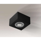 Точечный светильник накладной Shilo Uto H 7095 современный, черный, сталь, алюминий