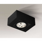 Точечный светильник накладной Shilo Uto 1143 современный, черный, сталь, алюминий
