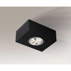 Точечный светильник накладной Shilo Uto H 7101 современный, черный, сталь, алюминий