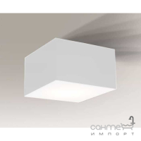 Светильник потолочный плафон Shilo Zama 7052 белый, металл, оргстекло