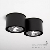 Точечный светильник накладной Shilo Miki 7020 современный, черный, сталь, алюминий