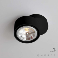 Точковий світильник накладний Shilo Himi 1121 сучасний, чорний, сталь, алюміній