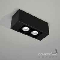 Точечный светильник накладной Shilo Seto 1137 современный, черный, сталь, алюминий