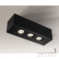 Точечный светильник накладной Shilo Seto H 1216 современный, черный, сталь, алюминий