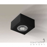 Точечный светильник накладной Shilo Uto H 1217 современный, черный, сталь, алюминий