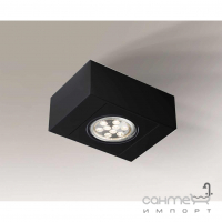 Точечный светильник накладной Shilo Uto H 1218 современный, черный, сталь, алюминий