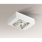 Точечный светильник накладной Shilo Koga 7115 современный, белый, сталь, алюминий