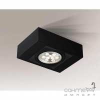Точечный светильник накладной Shilo Koga 7116 современный, черный, сталь, алюминий