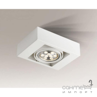 Точечный светильник накладной Shilo Koga 7117 современный, белый, сталь, алюминий
