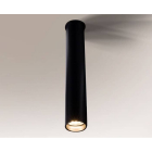 Точечный светильник даунлайт накладной Shilo Yabu 1167 современный, черный, сталь, алюминий