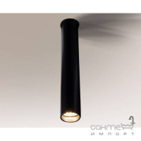 Точечный светильник даунлайт накладной Shilo Yabu 1167 современный, черный, сталь, алюминий