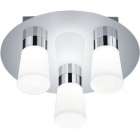 Стельовий вологозахищений LED-світильник Trio Nevio 682310306 хром/біле скло