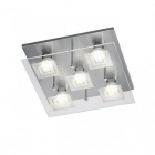 Потолочный светильник Reality Mulino R62435107 матовый никель/прозрачное стекло