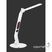 Настольная LED-лампа с часами, будильником и термометром Trio Brentano 526410101 белая