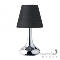 Настільна лампа Trio Wim 5960011-02 хром/чорна тканина