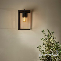 Настінний світильник для вуличного освітлення Astro Lighting Box Lantern 450 1354007 Чорний Текстурний