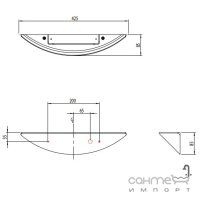 Настенный светильник-подсветка Astro Lighting Slice LED 1081003 Гипс