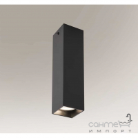 Точковий світильник даунлайт накладний Shilo Mitsuma 7888 сучасний, чорний, сталь, алюміній