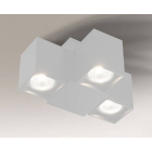 Светильник потолочный спот Shilo Bizen 7218 хай-тек, белый, сталь, алюминий