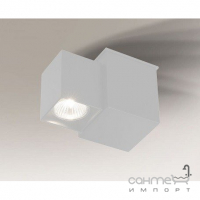 Светильник потолочный спот Shilo Bizen 7215 хай-тек, белый, сталь, алюминий