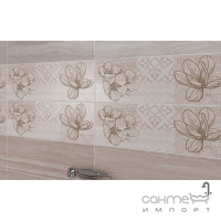 Настінна плитка декор Cersanit Marble Room Inserto Patchwork 20x60 (декор квіти)
