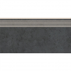 Плитка підлогова ступінь Cersanit Highbrook Antracite Steptread 29,8x59,8