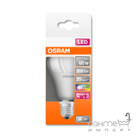 Лампа светодиодная с пультом ДУ Osram LED 9W/827 REM 230V CLA60 E27 2700K