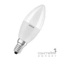 Лампа светодиодная в форме свечи с пультом ДУ Osram LED CL REM 5,5W/827 230V FR E14 4X1