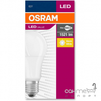 Лампа світлодіодна Osram LED VALUE CL A100 13W 1521lm 230V FR E27 10X1