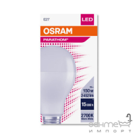 Лампа світлодіодна Osram LED CL A150 19W/827 230V FR E27 10X1